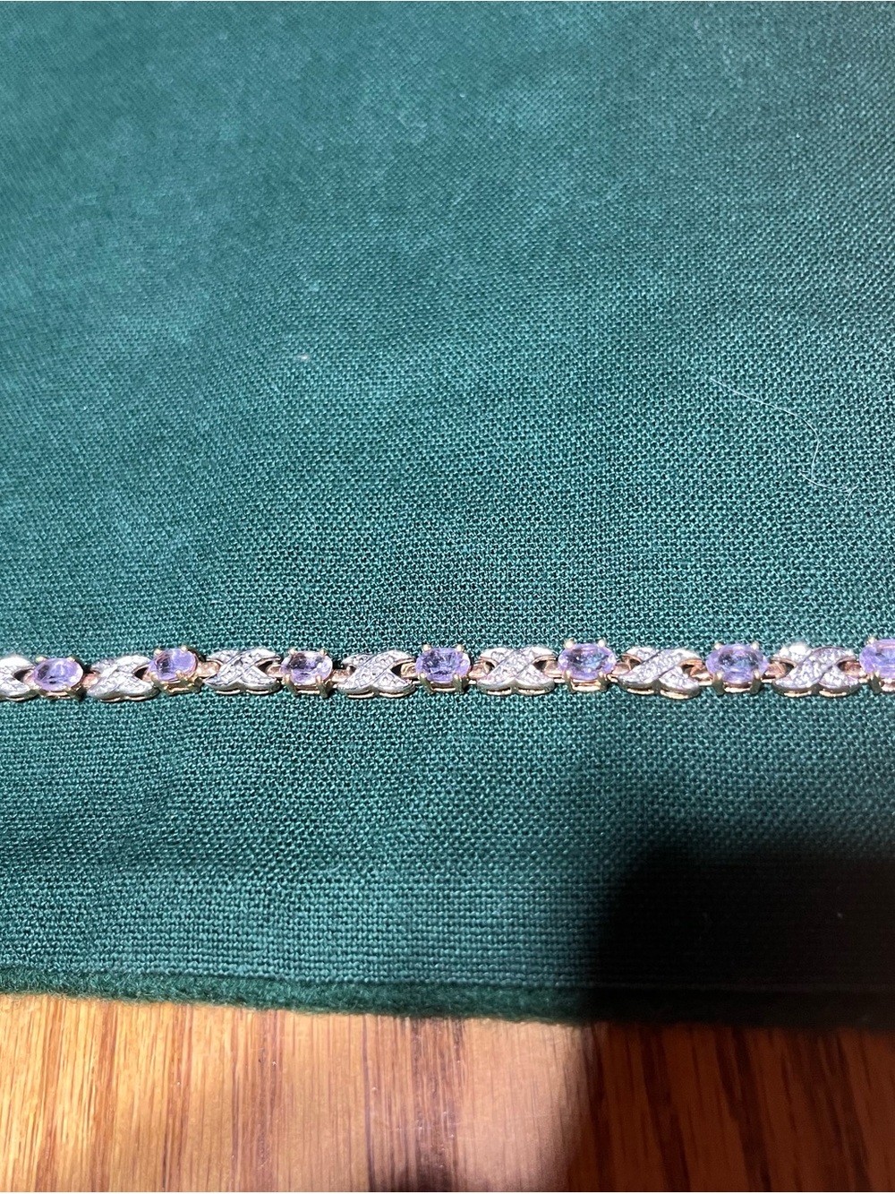 Vintage Gold/Amethyst Stones